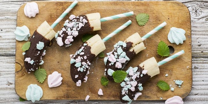 7 Sweet Products That Can Replace Unhealthy Desserts Choco Dipped Frozen Banana